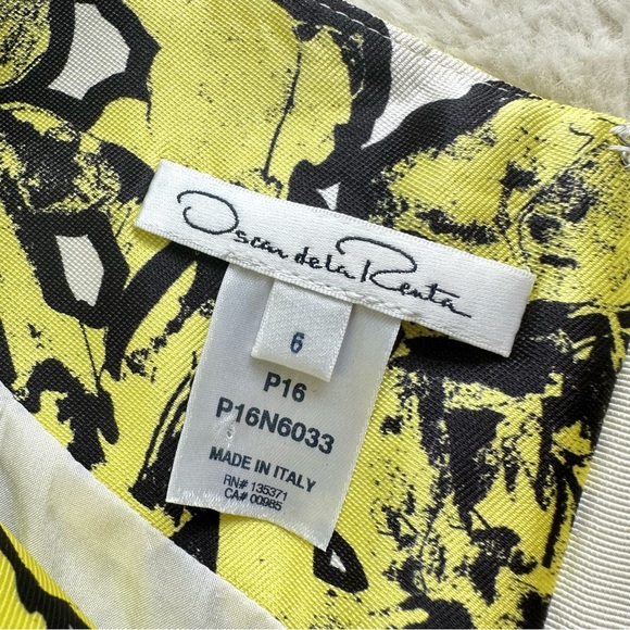 Oscar De La Renta Floral Dress size 6 US Authentic Retail 2500$ - Picture 6 of 10